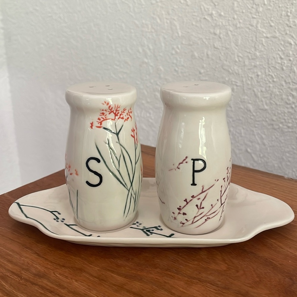 Anthropology Salt and Pepper Shakers